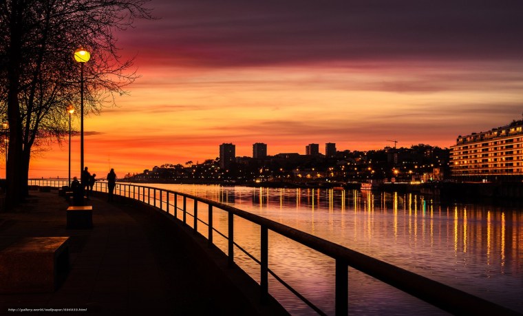 Рассвет в городе