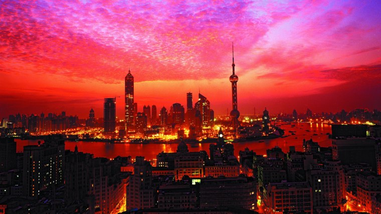 Нью-Йорк Манхэттен закат