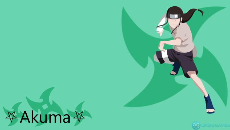 Итачи на зелёном фоне