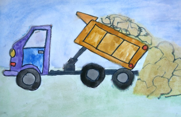 Грузовичок Лева сахарная печать