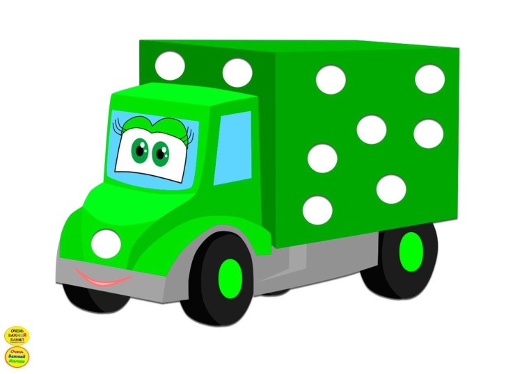 Грузовик аппликация для детей