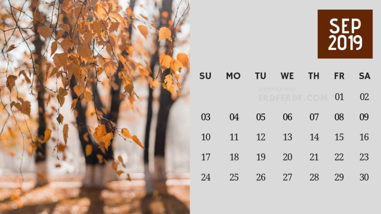 Календарь октябрь
