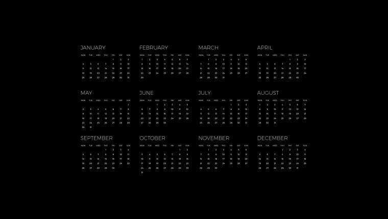 Красивый календарь