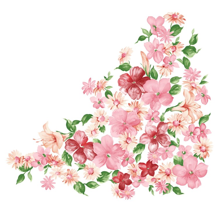 Цветы на прозрачном фоне