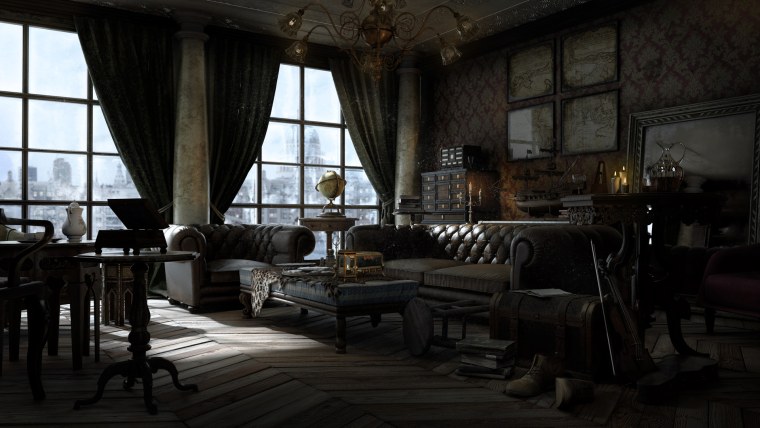 Глен Аффрик поместье интерьеры