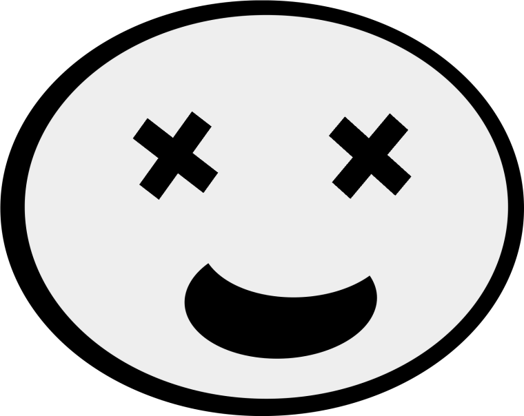 Смайл с крестиками вместо глаз