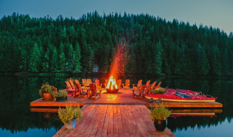 Костровая зона глэмпинг