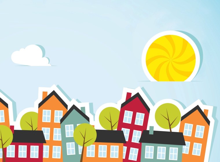 Дом в городе иллюстрация