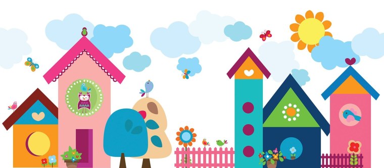 Векторные домики для детской