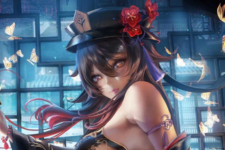 Обои Геншин Импакт ху Тао