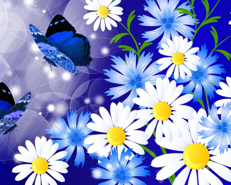 Фон ромашки