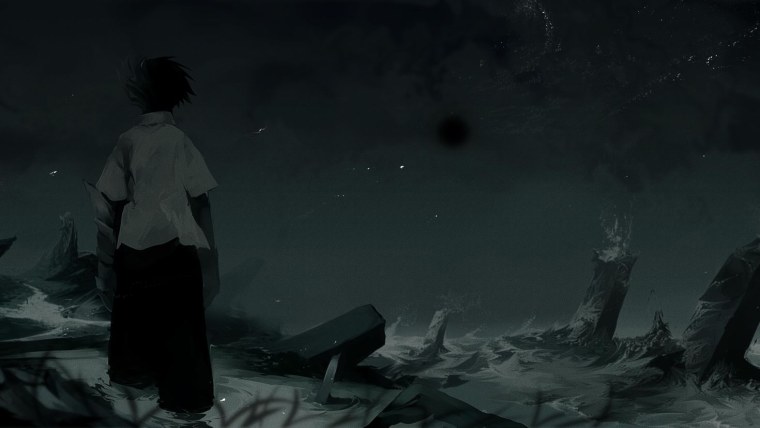 Аниме парни на черном фоне