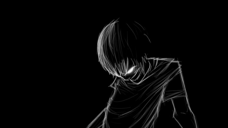 Депрессивные обои аниме