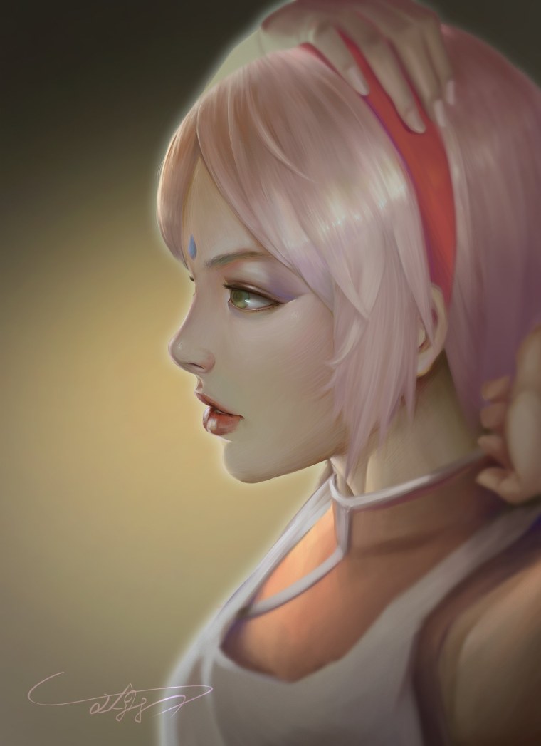 Сакура Харуно арт реалистичный