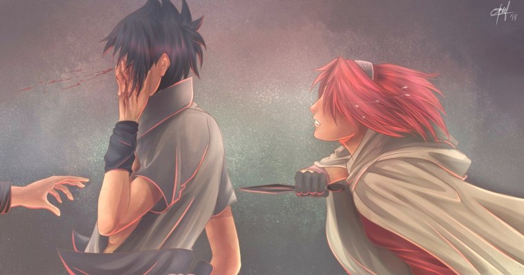 Саске и Сакура 1 сезон арт