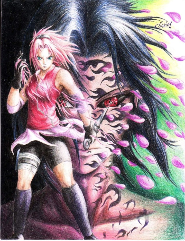 Сакура Харуно демон арт