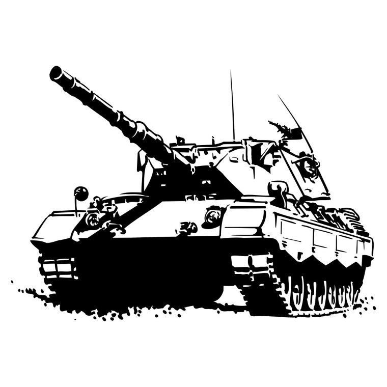 Силуэт танка т-90