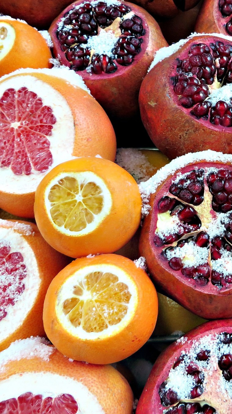 Цитрусовые с гранатом