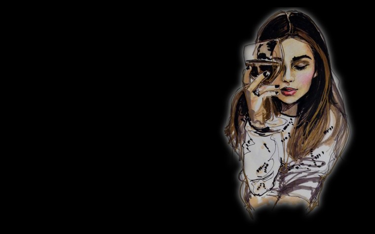 Девушка рисунок