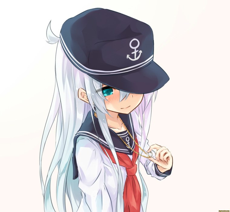 Kantai collection Hibiki в рубашке 16+
