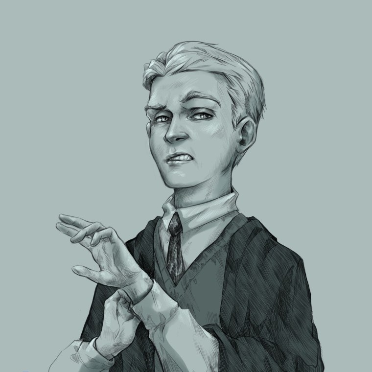 Драко Малфой рисовать