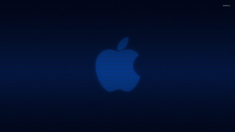 Apple синий фон