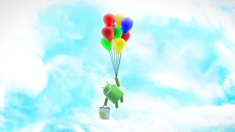 Красивый фон с воздушными шарами