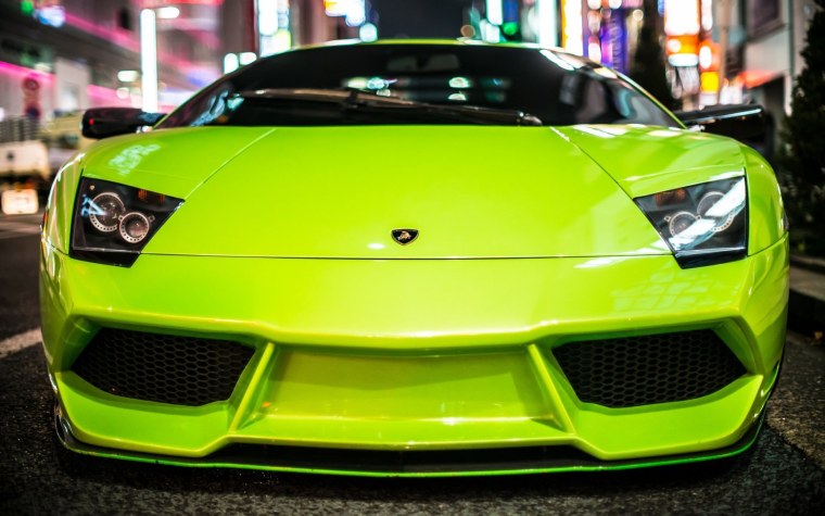 Обои Ламборгини Галлардо фары