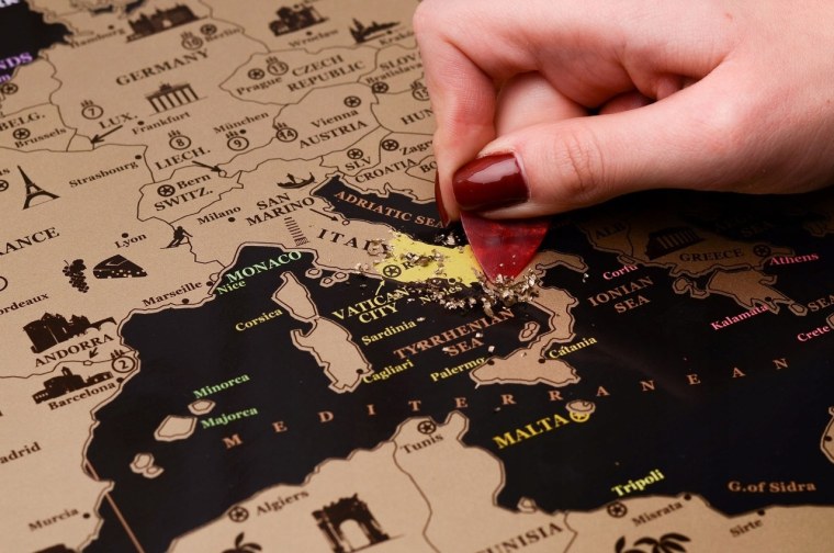 Скретч-карта Европы