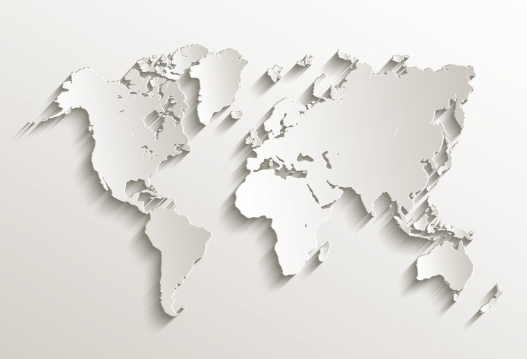 Карта мира стилизованная