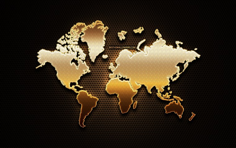 Красивая карта мира на рабочий стол