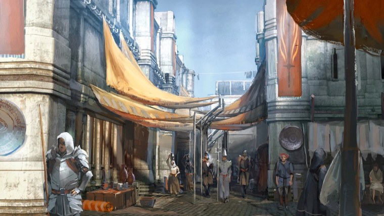 Средневековая деревня ue4