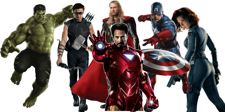 Мстители без фона