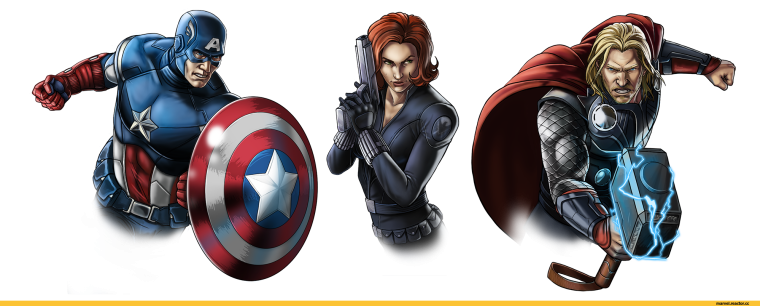Железный человек Капитан Америка тор Халк черная вдова