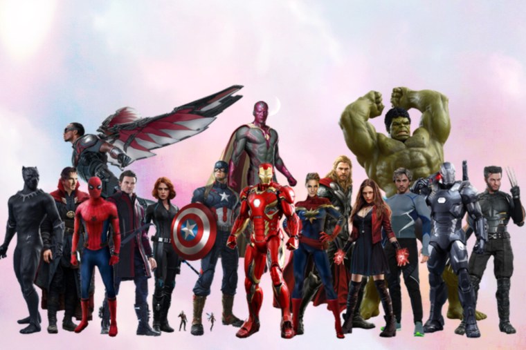 Avengers на белом фоне