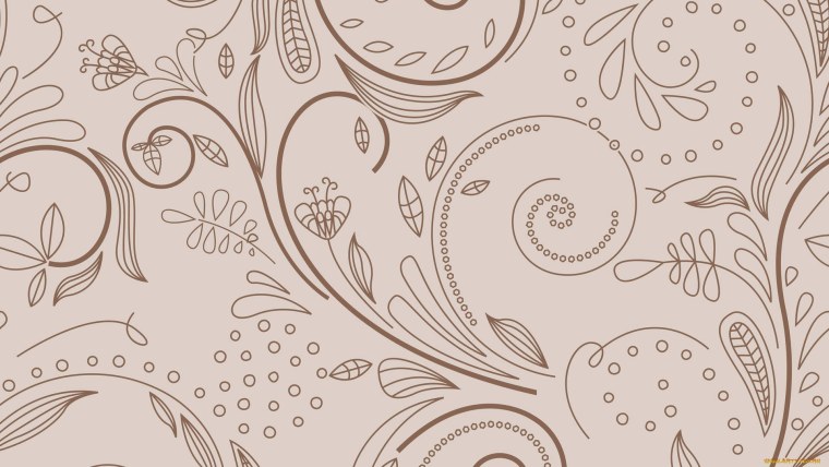 Обои бежевые с рисунком