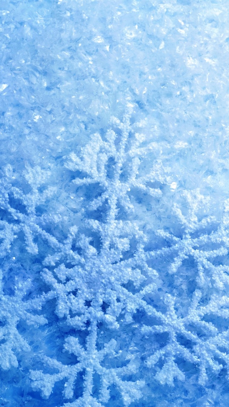 Зимний пейзаж с падающим снегом