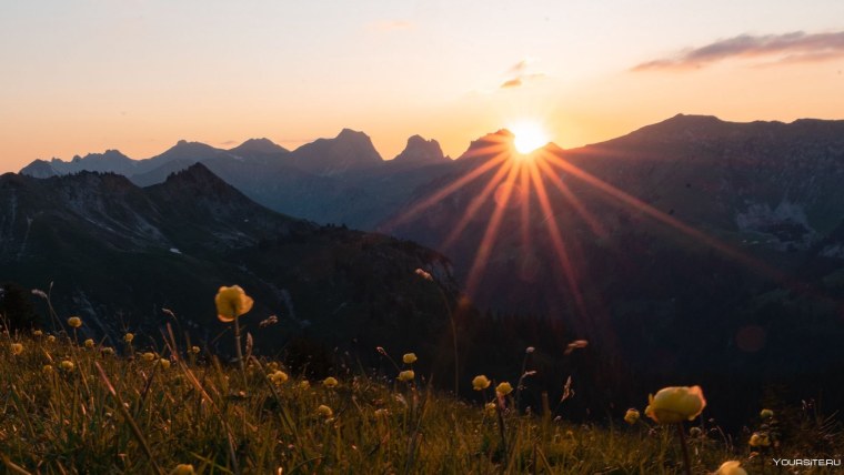 Лучи солнца