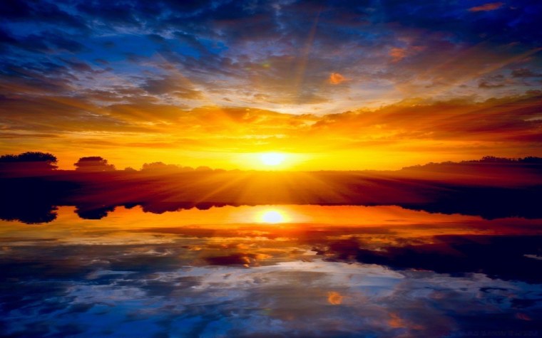 Красивый летний закат