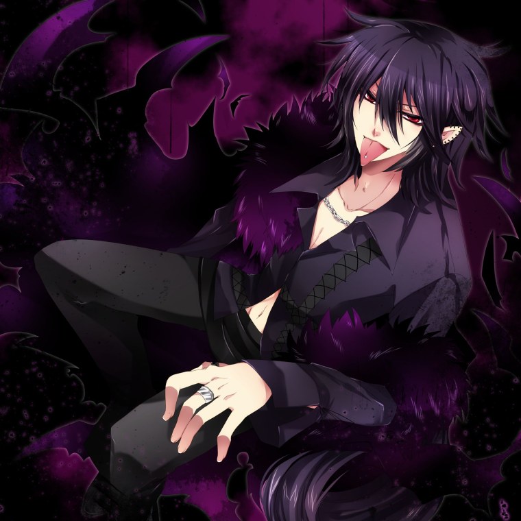 Парень с фиолетовыми глазами