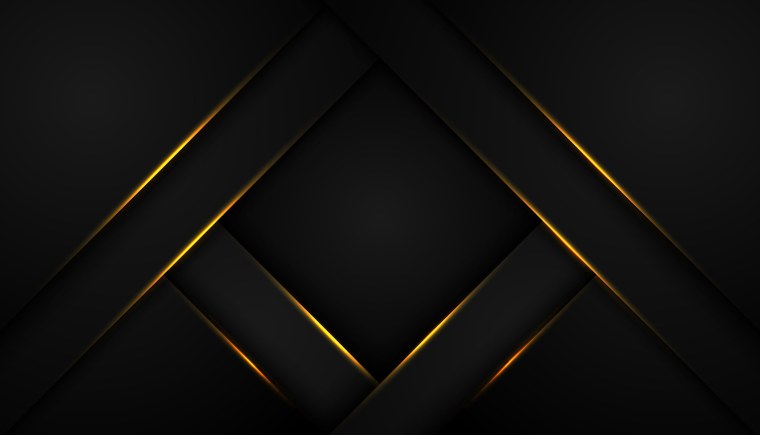 Золотая абстракция на черном