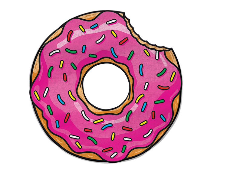 Откусанный пончик