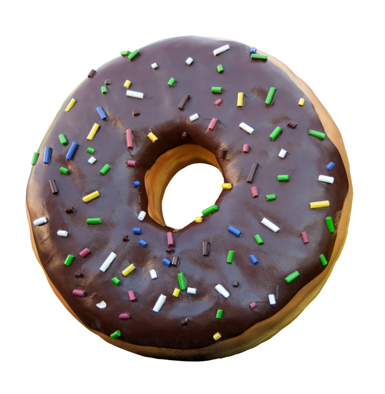 Пончик с шоколадом