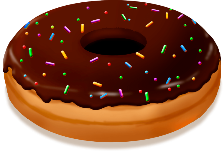 Пончик с глазурью