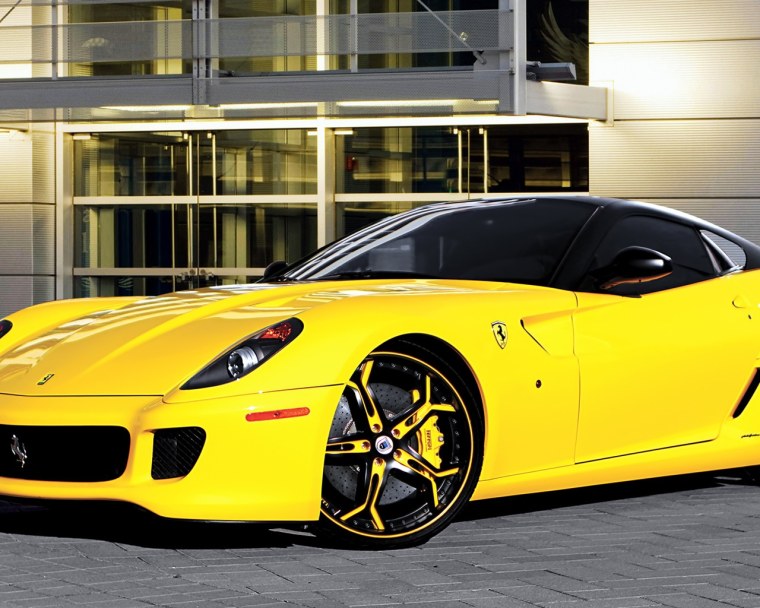 Феррари 599 GTB желтый