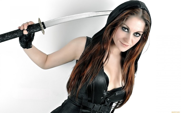 Аниме девушка Самурай