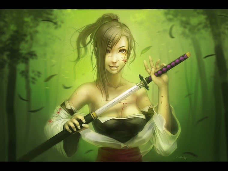 Девушка с катаной