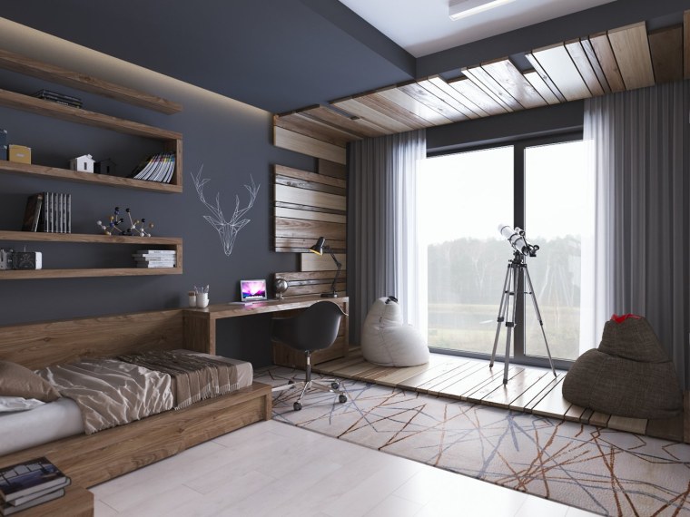 Комната в стиле лофт 12кв