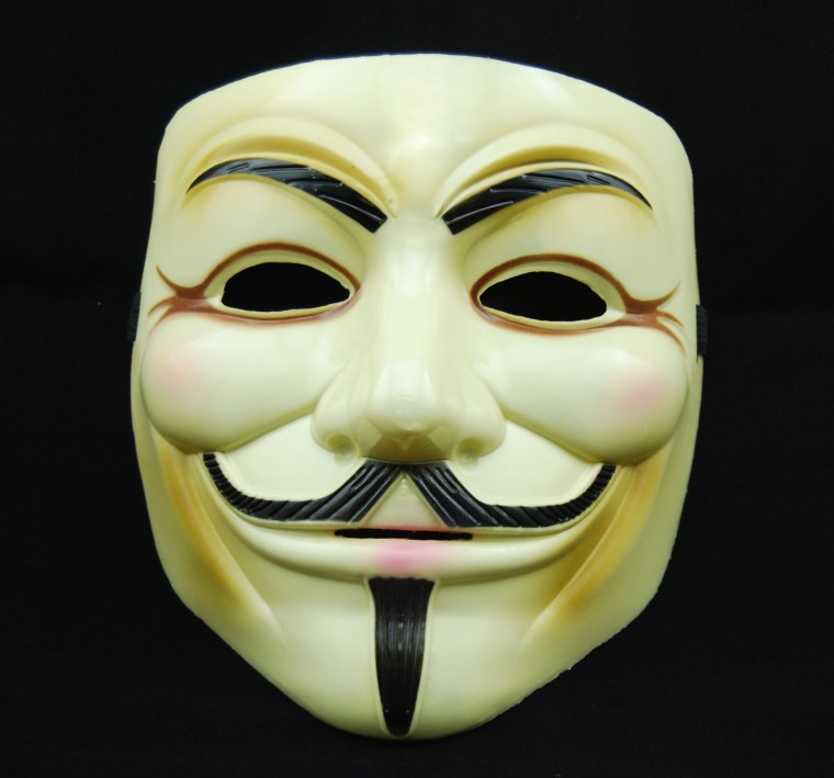 Маска Аноним белая