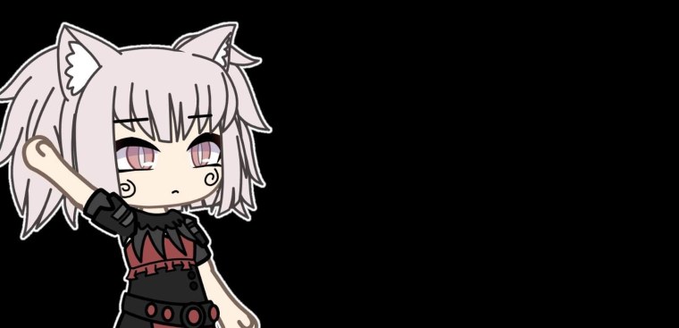 Гача лайф арт черно белый